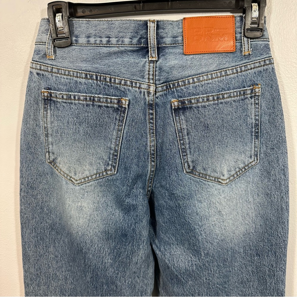 Princess Polly Straight Leg Button Fly Blue Jeans Size 2 - Picture 8 of 10